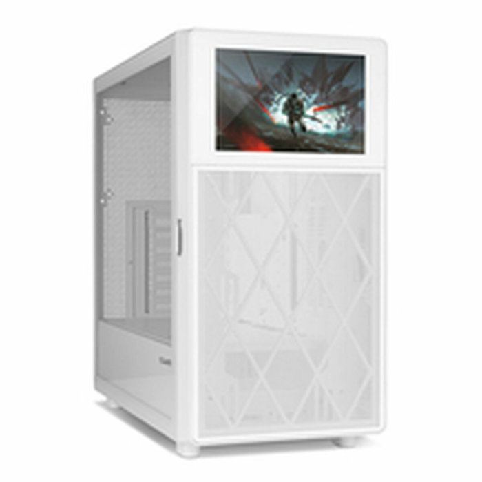 Nox Hummer BIOS Semitorre Blanca con Pantalla LCD de 8 pulgadas