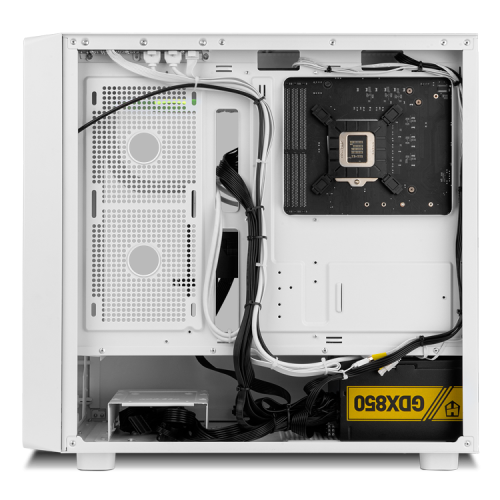 Nox Hummer BIOS Semitorre Blanca con Pantalla LCD de 8 pulgadas