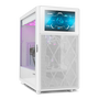 Nox Hummer BIOS Semitorre Blanca con Pantalla LCD de 8 pulgadas