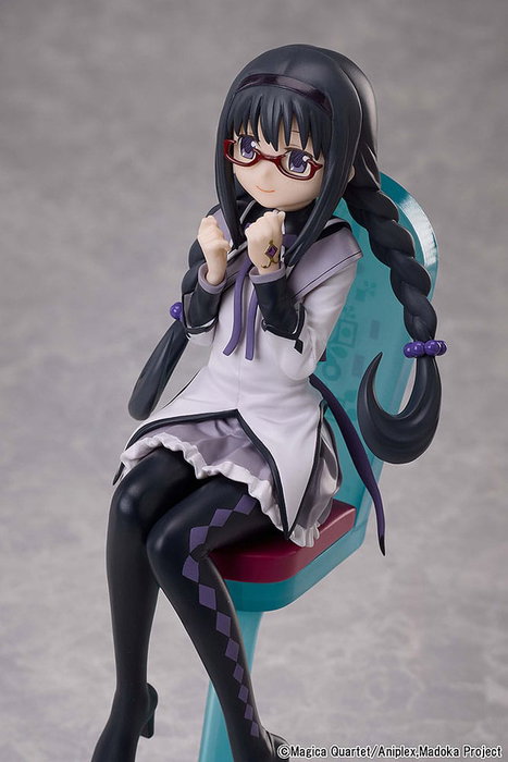 Aniplex Puella Magi Madoka Magica The Movie: Rebellion Estatua PVC Homura Akemi Tea Party Cake Song Ver. 18 cm