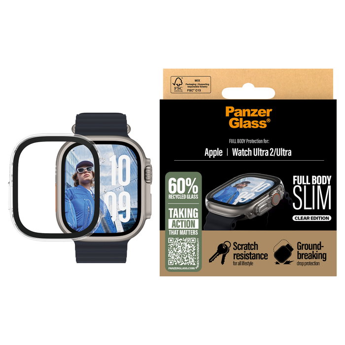 Panzerglass Case Full Body Slim Transparente para Apple Watch Ultra 49mm
