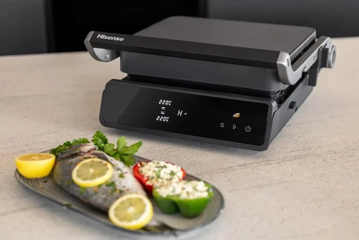 Hisense Contact Grill Digital 2000W HCG2000D antiadherente Hisense Contact Grill Digital 2000W HCG2000D antiadherente