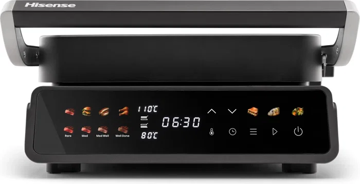 Hisense Contact Grill Digital 2000W HCG2000D antiadherente Hisense Contact Grill Digital 2000W HCG2000D antiadherente