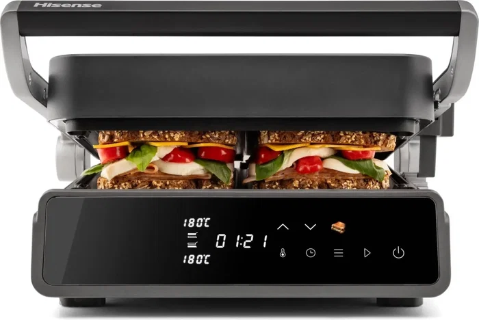 Hisense Contact Grill Digital 2000W HCG2000D antiadherente Hisense Contact Grill Digital 2000W HCG2000D antiadherente