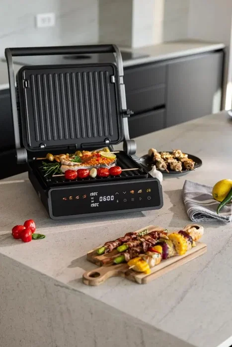 Hisense Contact Grill Digital 2000W HCG2000D antiadherente Hisense Contact Grill Digital 2000W HCG2000D antiadherente