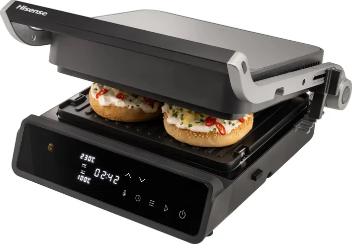 Hisense Contact Grill Digital 2000W HCG2000D antiadherente Hisense Contact Grill Digital 2000W HCG2000D antiadherente