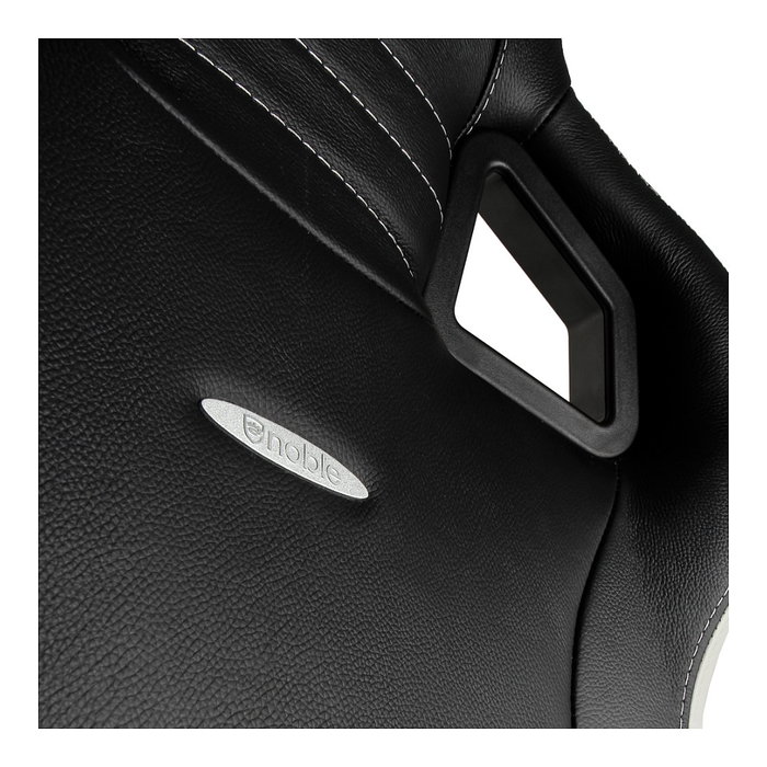 Noblechairs EPIC Echtleder Gaming Stuhl negro/blanco/rojo