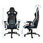 Noblechairs EPIC Echtleder Gaming Stuhl negro/blanco/rojo