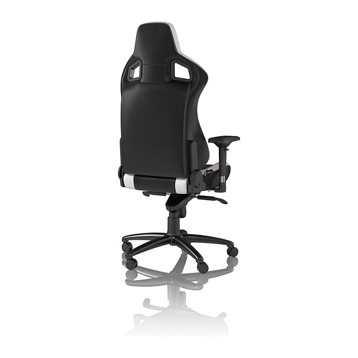 Noblechairs EPIC Echtleder Gaming Stuhl negro/blanco/rojo