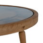 Ixia Mesa de Centro Reloj Natural DM-Madera 80 x 80 x 41 cm