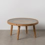 Ixia Mesa de Centro Reloj Natural DM-Madera 80 x 80 x 41 cm