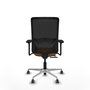 PIQUERAS Y CRESPO Silla de oficina Zulema Naranja y Negro