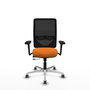 PIQUERAS Y CRESPO Silla de oficina Zulema Naranja y Negro