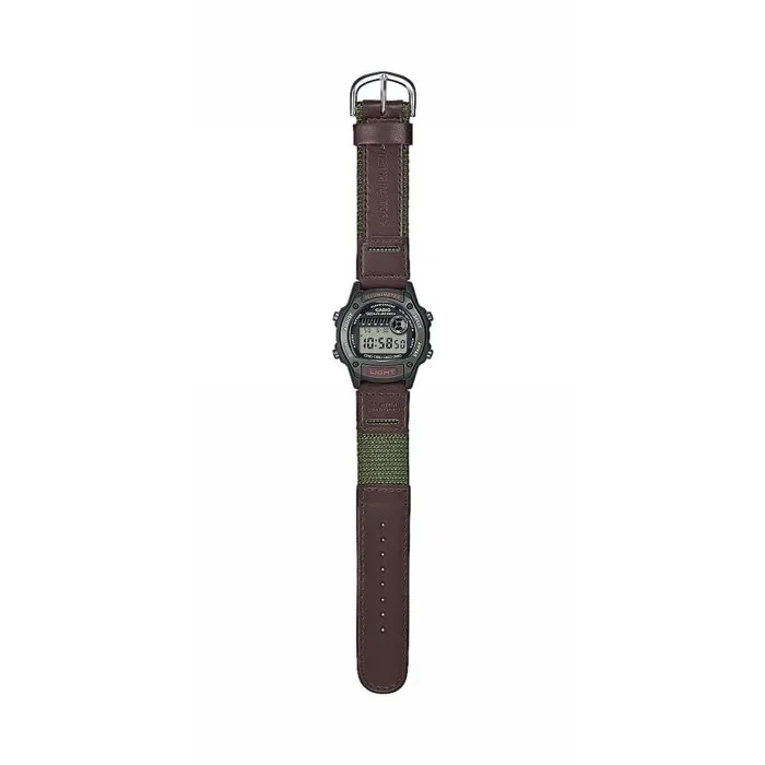 Casio W-220HF Reloj Digital Unisex de Cuarzo con Correa Verde