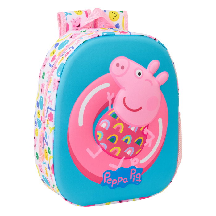 Safta Mochila 3D Peppa Pig Azul/Rosa Safta Mochila 3D Peppa Pig Azul/Rosa