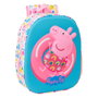 Safta Mochila 3D Peppa Pig Azul/Rosa