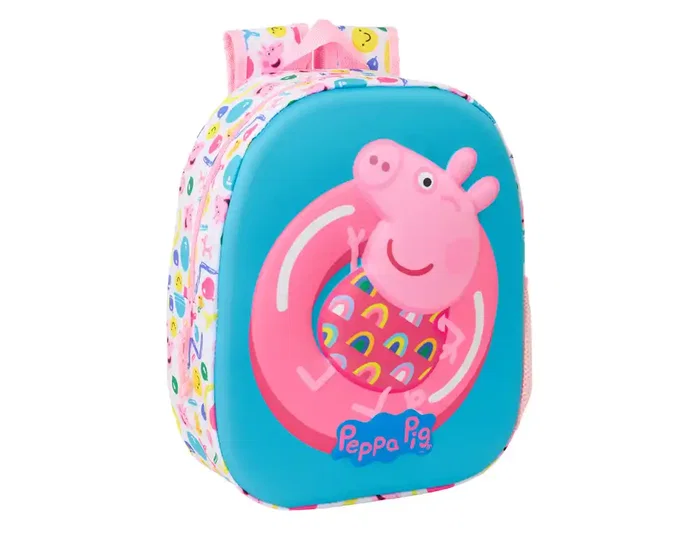 Safta Mochila 3D Peppa Pig Azul/Rosa Safta Mochila 3D Peppa Pig Azul/Rosa