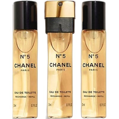 Chanel Nº 5 Eau de Toilette Recargas Vaporizador para el Bolso 3 x 20 ml