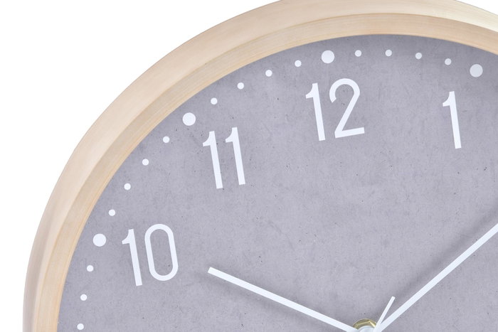 DKD Home Decor Reloj de Pared PVC 30x4x30cm Surtido de 2 Unidades (Beige y Gris)