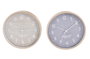 DKD Home Decor Reloj de Pared PVC 30x4x30cm Surtido de 2 Unidades (Beige y Gris)