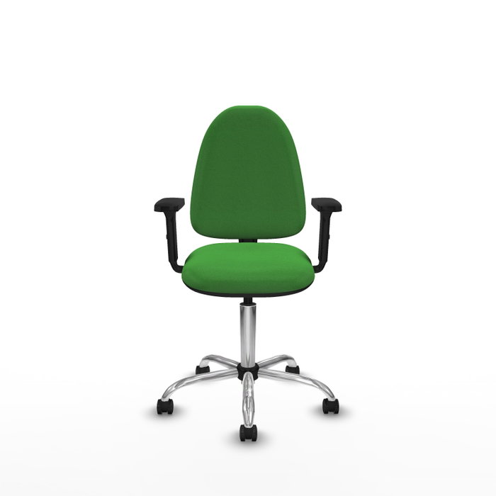 PIQUERAS Y CRESPO Silla de oficina Aýna Verde con Brazos 2D