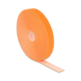 DeLOCK 18748 Cinta de Velcro en Rollo Naranja 10 m x 20 mm