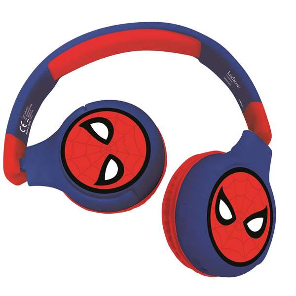 Lexibook Auriculares Inalámbricos Bluetooth Spider-Man para Niños, Batería de Litio, Responde Llamadas, Caja en Español