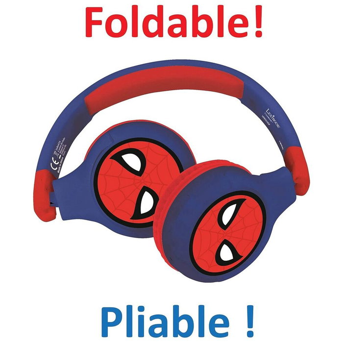LEXIBOOK Auriculares Inalámbricos Spiderman Bluetooth 5.0