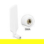 DeLOCK Antena Omnidireccional LTE Dualband WLAN ac/a/b/g/n con Conector SMA y Ganancia 4 dBi, Referencia 12430, Color Blanco