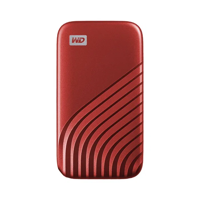 Western Digital My Passport SSD Externo 1 TB NVMe Rojo - USB Tipo C 3.2 Gen 2, Lectura 1050 MB/s, Escritura 1000 MB/s, Carcasa Metálica, Encriptación Hardware