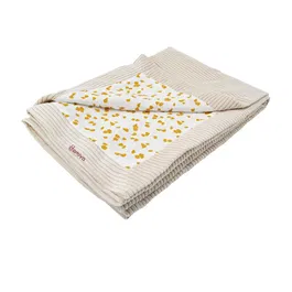 Domiva Manta de bebé reversible estilo safari Beige 75x100 cm