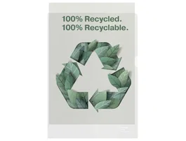 Esselte 627496 Caja 100 Dossiers Uñeros Polipropileno Transparente Piel Naranja A4 Recycle 100 Micras