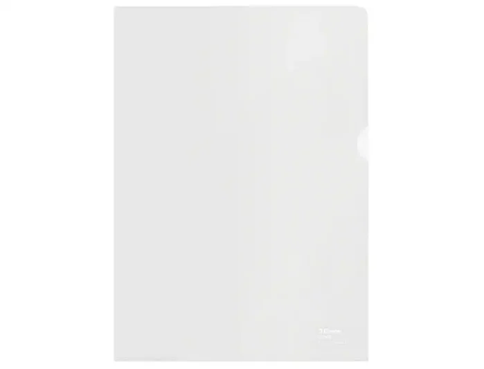 Esselte 627496 Caja 100 Dossiers Uñeros Polipropileno Transparente Piel Naranja A4 Recycle 100 Micras