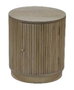 DKD Home Decor Mesita de Noche Balines Natural Paulownia y MDF 43 x 43 x 48 cm