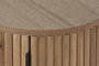 DKD Home Decor Mesita de Noche Balines Natural Paulownia y MDF 43 x 43 x 48 cm