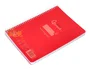 Liderpapel Cuaderno Espiral A5 Pautaguía Tapa Plástica Rojo