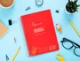Liderpapel Cuaderno Espiral A5 Pautaguía Tapa Plástica Rojo