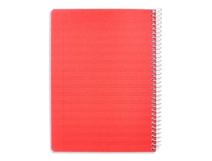 Liderpapel Cuaderno Espiral A5 Pautaguía Tapa Plástica Rojo Liderpapel Cuaderno Espiral A5 Pautaguía Tapa Plástica Rojo