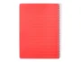 Liderpapel Cuaderno Espiral A5 Pautaguía Tapa Plástica Rojo