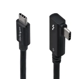 StarTech.com Cable Thunderbolt 5 Acodado 0,8 m 80 Gbps Negro