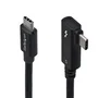 StarTech.com Cable Thunderbolt 5 Acodado 0,8 m 80 Gbps/120 Gbps 240 W Negro