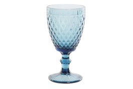 DKD Home Decor Copa de Cristal Grabada Azul Diamond Garbo 1 325ml