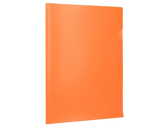 Liderpapel Carpeta Dossier Uñero Polipropileno Naranja Fluor Opaco Capacidad 20 Hojas Formato Din A4
