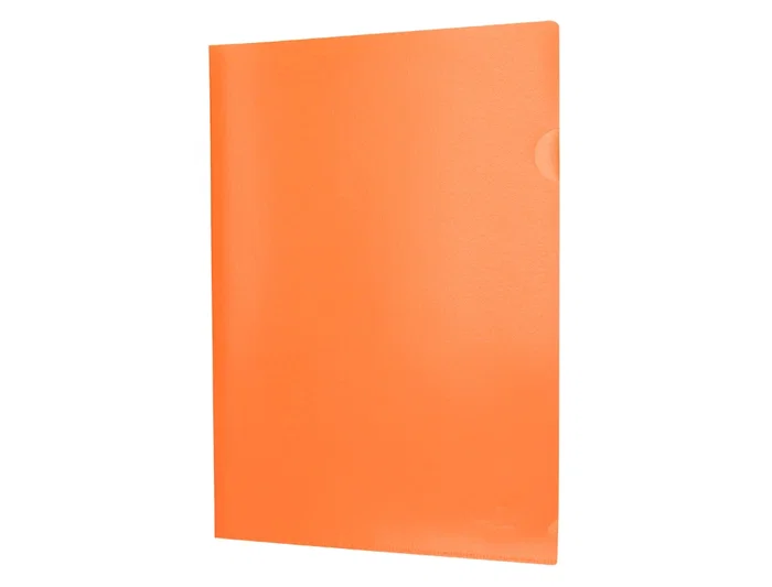 Liderpapel Carpeta Dossier Uñero Polipropileno Naranja Fluor Opaco Capacidad 20 Hojas Formato Din A4