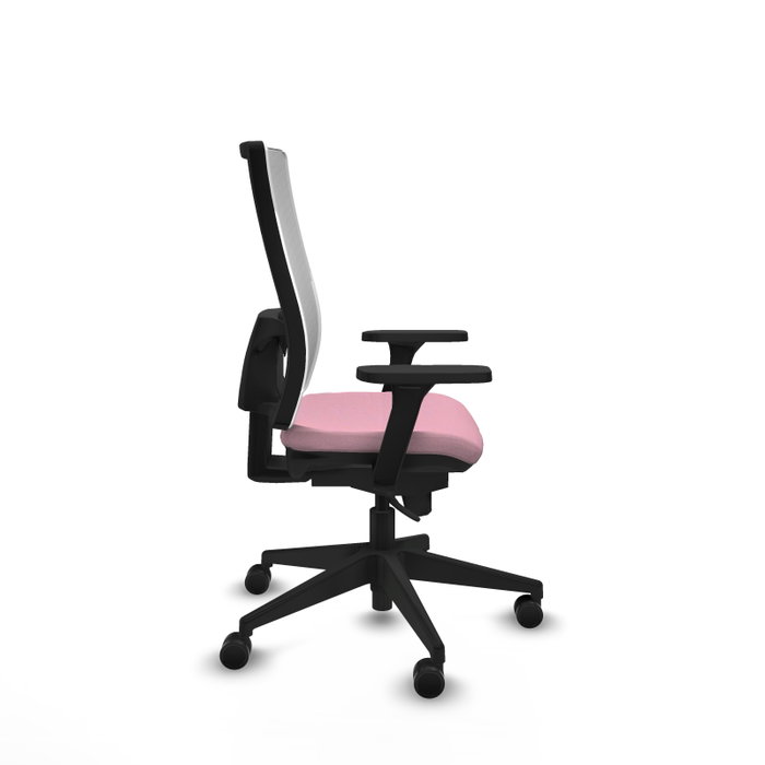 PIQUERAS Y CRESPO Silla de oficina Horna con mecanismo Sincro, Rosa y Blanco PIQUERAS Y CRESPO Silla de oficina Horna con mecanismo Sincro, Rosa y Blanco