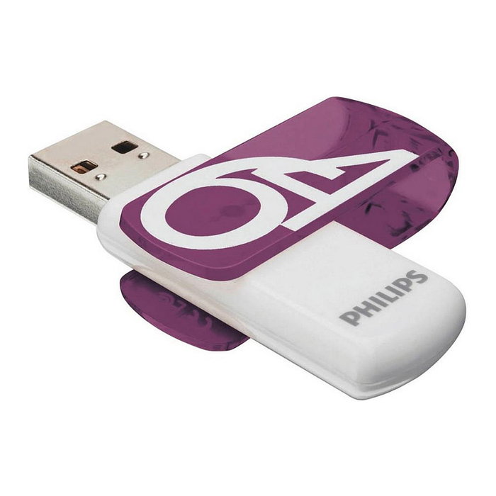 Philips FM64FD05D Memoria USB 2.0 de 64GB, Pack de 2, Edición Magic Purple