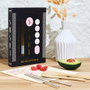 Cook Concept Caja-Libro 4 Piezas Para Sushi con Esterilla, Cuchara, Cuchillo de Bambú y Palillos de Acero Inoxidable