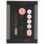 Cook Concept Caja-Libro 4 Piezas Para Sushi con Esterilla, Cuchara, Cuchillo de Bambú y Palillos de Acero Inoxidable