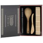 Cook Concept Caja-Libro 4 Piezas Para Sushi con Esterilla, Cuchara, Cuchillo de Bambú y Palillos de Acero Inoxidable