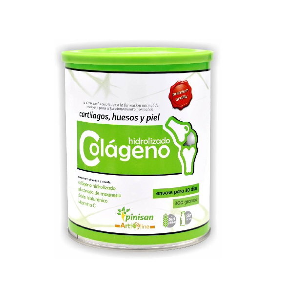 PINISAN Colágeno Hidrolizado 300g con Ácido Hialurónico, Vitamina C y Magnesio